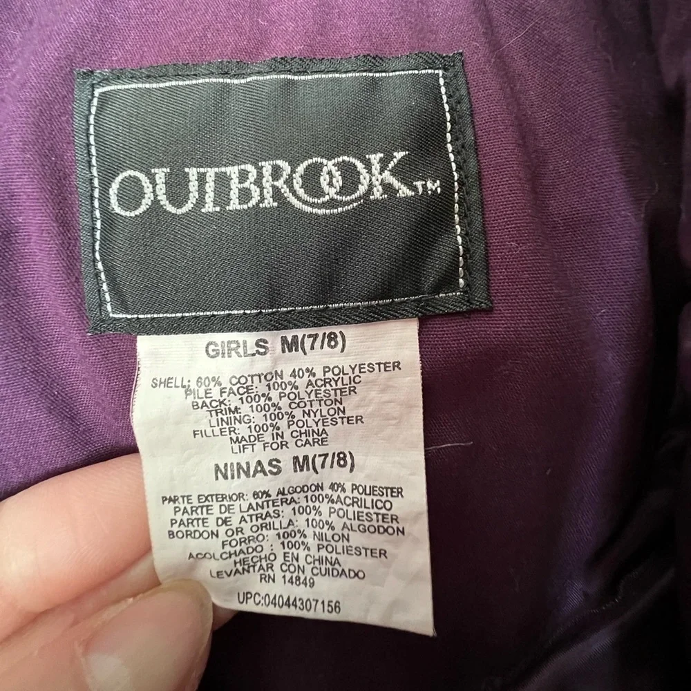 Kids Purple Fur-Lined Coat - Vintage Outbrook - medium